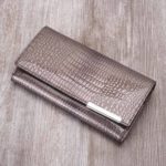 Valódi bőr pénztárca Gregorio GF100 szürke RFID