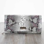 Patrizia bőr pénztárca SN122 grey+pink RFID