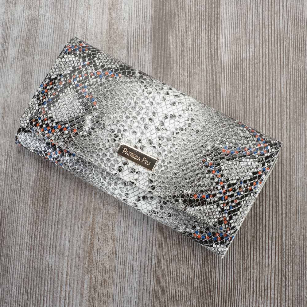 női_penztarca-1683 Patrizia bőr pénztárca SN100 grey+orange RFID - Image 1