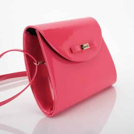 alkalmi táska lakkozott magenta fényes derliss