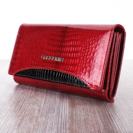 Gregorio női bőr pénztárca GP102 red piros