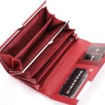 Piros női pénztárca valódi bőr Gregorio RFID GF100