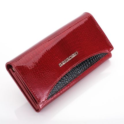 Piros női pénztárca valódi bőr Gregorio RFID GP100