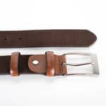 Férfi öv Bremi, valódi bőr, barna, hagyományos csat