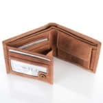 Férfi bőr pénztárca WILD N0035-CHM RFID kis méret, világosbarna