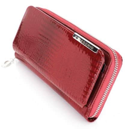 Gregorio bőr pénztárca GF111 piros RFID