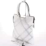 Kézitáska shopper nagy méret MC1147 fehér