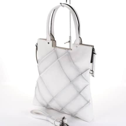 Kézitáska shopper nagy méret MC1147 fehér
