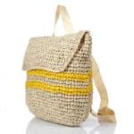 Hátizsák, hátitáska, gyékényszerű, DZR8961-yellow