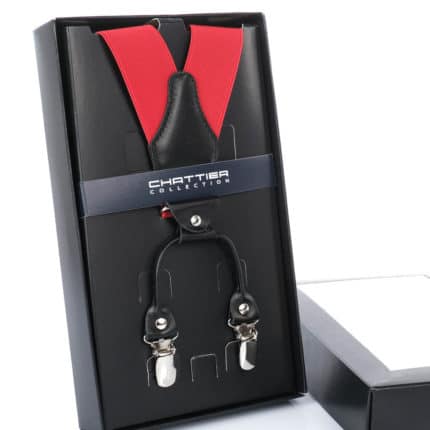 Nadrágtartó Chattier piros 3,5 cm