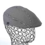 Férfi sapka Markowicz fekete-fehér kockás