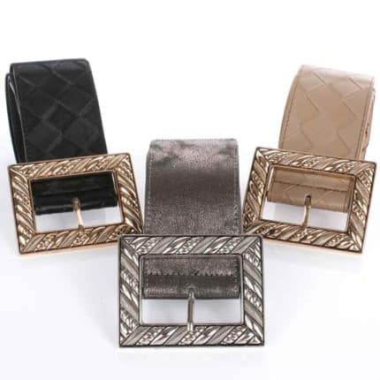 Alkalmi öv, négyszög csattal, rugalmas, 26217