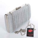 Alkalmi táska, színházi táska, 89652 ezüst (2)