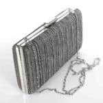 Alkalmi táska, színházi táska, 89652 szürke -