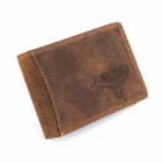 Férfi bőr pénztárca, kis méret, Buffalo RM-05 barna koptatott