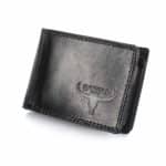Férfi bőr pénztárca, kis méret, Buffalo RM-05 fényes fekete