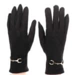 Női mintás kesztyű fém dísszel (6)