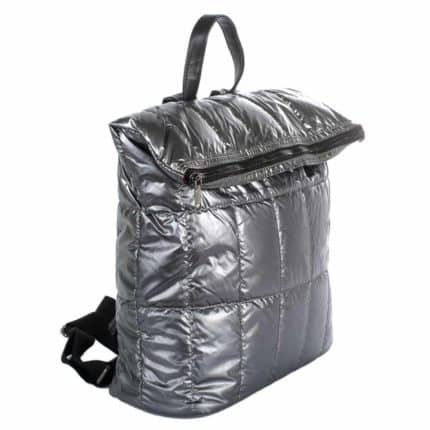 Hátizsák Turbo Bags fényes steppelt szürke