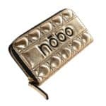 Női cipzáros pénztárca NOBO arany, steppelt