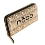 Női cipzáros pénztárca NOBO arany, steppelt