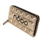 Női cipzáros pénztárca NOBO arany, steppelt