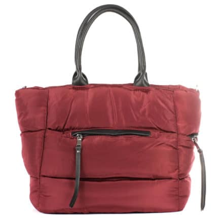 Női táska steppelt dzseki stílus 6212 bordó