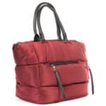 Női táska steppelt dzseki stílus 6212 bordó