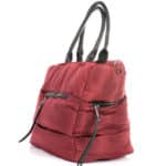 Női táska steppelt dzseki stílus 6212 bordó