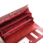 Bőr pénztárca Patrizia FF100 piros RFID