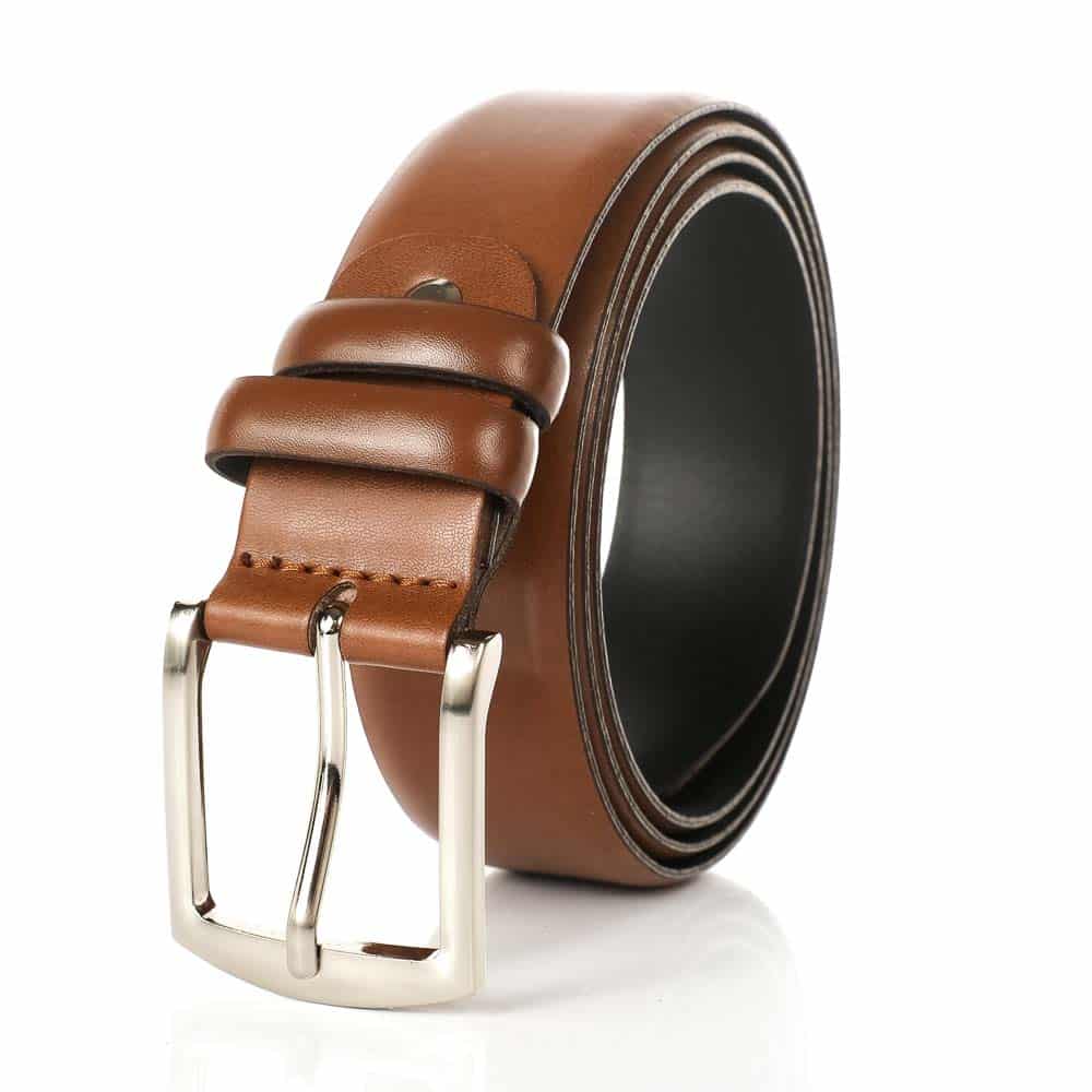 Bőr öv hagyományos csattal, Bremi, barna (1) Bőr öv hagyományos csattal, Bremi, barna