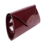 Alkalmi női táska, burgundi vörös, fényes