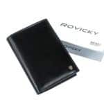 Férfi bőr pénztárca Rovicky N74-RVT RFID fekete