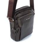 Férfi bőr válltáska Harvey Miller Polo Club barna