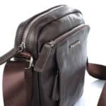 Férfi bőr válltáska Harvey Miller Polo Club barna