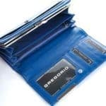 Női bőr pénztárca Gregorio BC100 kék RFID