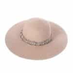 Nyári kalap gyöngyökkel rózsaszín H-07
