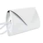 Alkalmi női táska, Kalet, fehér, fényes (1)