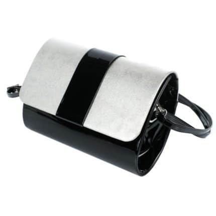 Női alkalmi táska Kalet, fekete-ezüst