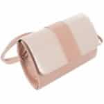 Női alkalmi táska Kalet púderrózsaszín, fényes