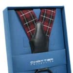 Nadrágtartó Hózentróger Chattier bordó kockás