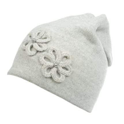 Női sapka Gracek világosszürke 30% gyapjú