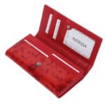 Patrizia bőr pénztárca FL100 piros RFID
