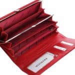 Patrizia bőr pénztárca FL100 piros RFID