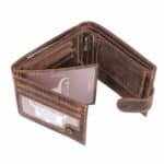 Bőr pénztárca Buffalo RM-02L RFID koptatott barna