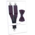 Nadrágtartó csokornyakkendővel Chattier sötétlila