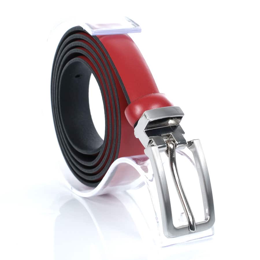 Női bőr öv fém csattal Bremi W20 bordó (1) Női bőr öv fém csattal Bremi W20 bordó