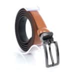Női bőr öv fém csattal Bremi W22 barna
