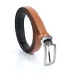 Női bőr öv fém csattal Bremi W23 barna