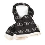 Tavaszi kendő pillangókkal, Versoli 90 x 90, fekete