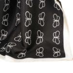 Tavaszi kendő pillangókkal, Versoli 90 x 90, fekete